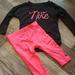 Nike Matching Sets | Nike Outfit | Color: Black/Pink | Size: 12mb