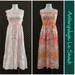 Anthropologie Dresses | 2006 Anthro “Neon Rose Dress” By Le Shack | Color: Pink/White | Size: 6