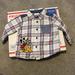Disney Shirts & Tops | Mickey & Pluto Disney Baby Plaid Dress Shirt | Color: Blue/White | Size: 6-9mb