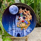 Disney Accents | Disney Christmas Decorative Plate. Collectible. | Color: Blue/Gold | Size: 9 Inches Round