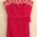 Lilly Pulitzer Dresses | Lilly Pulitzer Women’s Pink Strapless Dress; Sz 6 | Color: Pink/White | Size: 6