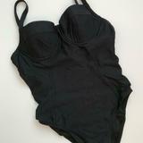 J. Crew Swim | J.Crew $110 Underwire One-Piece Swimsuit G1738 | Color: Black | Size: Various