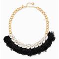 Kate Spade Jewelry | Kate Spade In Full Feather Collar Bib Necklace | Color: Black | Size: Os