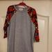 Lularoe Shirts & Tops | Floral Sloan | Color: Gray/Red | Size: 8g