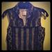 Free People Tops | Free People Black Lace Blouse | Color: Black/Tan | Size: S