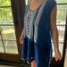 Free People Dresses | Free People Knit Tunic Dress | Color: Blue | Size: M