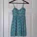 Jessica Simpson Dresses | Jessica Simpson Floral Bustier Sundress Xs | Color: Blue/Green | Size: Xs