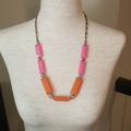 J. Crew Jewelry | J Crew Necklace | Color: Orange/Pink | Size: Os