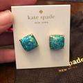 Kate Spade Jewelry | Kate Spade Studs-New!! | Color: Blue/Green | Size: Os