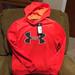 Under Armour Tops | New Under Armour Women’s Pull Over Hoodie Orange | Color: Orange | Size: M