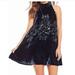 Free People Dresses | Free People Jill’s Sequin Swing Mini Dress | Color: Blue | Size: S