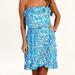 Lilly Pulitzer Dresses | Lilly Pulitzer Blue Sailor Ruffle Strapless Dress | Color: Blue/White | Size: M