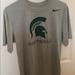 Nike Tops | Michigan State Football T Shirt | Color: Gray/Green | Size: S