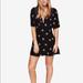 Free People Dresses | Free People Lace Mockingbird Floral Mini Dress | Color: Black/Blue | Size: Various