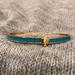 Kate Spade Jewelry | Kate Spade Blue Thin Hinged Bracelet | Color: Blue/Gold | Size: Os