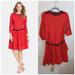 Ralph Lauren Dresses | Lauren Jeans Co. Belted Red Cotton Dress | Color: Red | Size: S