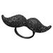 Kate Spade Jewelry | Kate Spade Dress The Part Mustache Ring | Color: Black | Size: 5