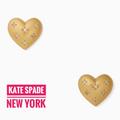 Kate Spade Jewelry | Kate Spade Gold Plated Heart Studs Earring New | Color: Gold | Size: Os