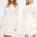 Free People Dresses | Free People Ruby Cream Lace Dress Nwt | Color: Cream | Size: M