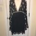Free People Dresses | Free People Mini Dress With Bell Sleeves | Color: Black/Cream | Size: M