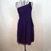 J. Crew Dresses | J.Crew Purple Silk One Shoulder Dress 6 | Color: Purple | Size: 6