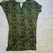 Michael Kors Dresses | Michael Kors Snake Print Dress | Color: Black/Green | Size: M