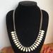 J. Crew Jewelry | J Crew Blinged Bib Collar Necklace Creamy Bling | Color: Cream/Gold | Size: Os