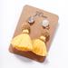 J. Crew Jewelry | Jcrew Golden Beads Tussle Statement Earrings | Color: Gold/Yellow | Size: Os