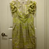 Jessica Simpson Dresses | Jessica Simpson Dress | Color: Silver/Yellow | Size: 8