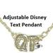 Disney Accessories | Disney Necklace Quite Time Adjustable Chain Nwt | Color: Silver | Size: Unisex