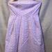 J. Crew Dresses | Jcrew Lorelei Lavender Seersucker Dress Strapless | Color: Purple/White | Size: 4