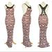 Free People Dresses | Free People Floral Maxi Dress Crochet Back | Color: Brown/Pink | Size: S