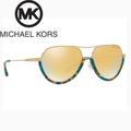 Michael Kors Accessories | Micheal Kors Half Rim Austin Pilot Sunglasses | Color: Gold/Green | Size: Os