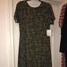 Lularoe Dresses | Lularoe Large Carly Bnwt | Color: Black/Green | Size: L