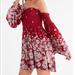 Urban Outfitters Dresses | Ecote Elora Off-The-Shoulder Dress | Color: Red/White | Size: Xs