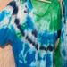 Michael Kors Shirts | Custom Michael Kors Tie Dye T Shirt 1/1 Tee | Color: Blue/Green | Size: Xl