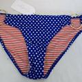 Jessica Simpson Swim | Jessica Simpson Size Small Blue New Bikini Bottom | Color: Blue/White | Size: S