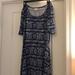 Lularoe Dresses | Lularoe Ana Maxi Dress | Color: Black/Blue/White | Size: L