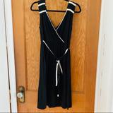 Converse Dresses | Converse Casual Wrap Style Dress Sz M | Color: Black/White | Size: M