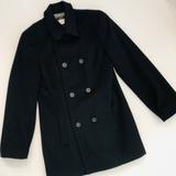 J. Crew Jackets & Coats | J. Crew Wool Blend Double Breasted Pea Coat | Color: Black | Size: 4