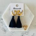 Madewell Jewelry | Madewell Lantern Navy Blue Tassel Earrings | Color: Blue | Size: Os