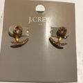 J. Crew Jewelry | Jcrew Nwt Rose Gold Jewel Earrings Comes With Bag | Color: Gold | Size: Os