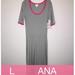 Lularoe Dresses | L Lularoe Ana | Color: Gray/Pink | Size: L