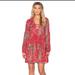 Free People Dresses | Free People Rain Or Shine Bohemian Red Tunic Dress | Color: Red/Tan | Size: S