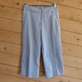 Nike Pants & Jumpsuits | Nike Gray Waistband Crop Ankle Wide Leg Track Pants Gym Pocket Running Walking | Color: Gray | Size: Xs