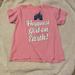 Disney Shirts & Tops | Girls Disneyland Shirt | Color: Pink/White | Size: Xlg