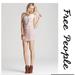 Free People Dresses | Free People Cream Floral Body Con Dress Size Xs | Color: Cream/Pink | Size: Xs