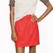 J. Crew Skirts | J. Crew - Scallop Trim Mini Skirt Wool Red/Orange | Color: Orange/Red | Size: 0