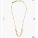 Madewell Jewelry | Madewell Hammered Charm Necklace | Color: Gold | Size: 18”