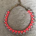 J. Crew Jewelry | J.Crew Neon And Crystal Necklace | Color: Red | Size: Os